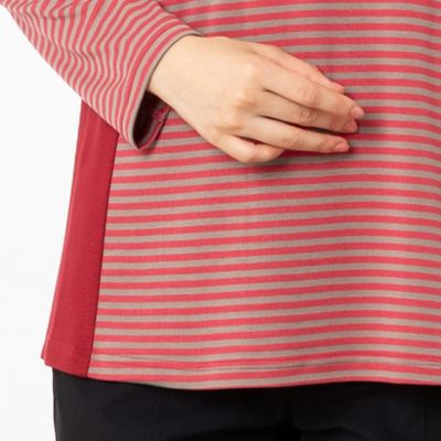 フリルねじり刺繍ボーダーカットソー（１２１２５４６１）