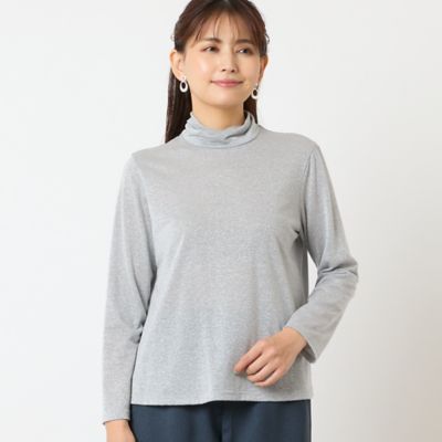 ＜LOBJIE (Women)＞【洗える・日本製】シアーラメカットソー（１２１２５５１２）