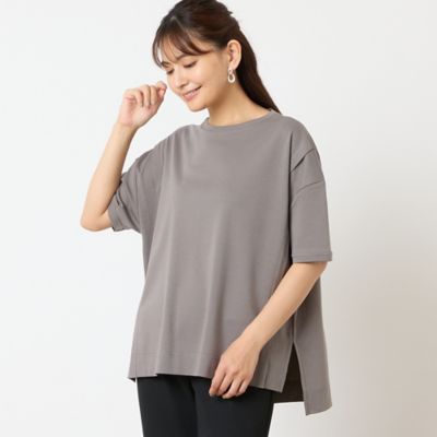 LOBJIE (Women)/ロブジェ【一部店舗・WEB限定アイテム・洗える・日本製】スムースワイドプルオーバー(12125583) グレー トップス【三越伊勢丹/公式】