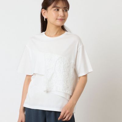 一部店舗・WEB限定アイテム・洗える】フリルTシャツ