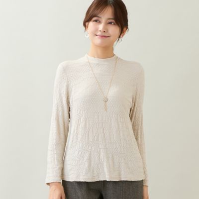 タグ付新品✨トルネードマート 16SS シャーリングVネックカットソー　日本製 毎年人気・洗える・日本製】シャーリングカットソー（12125644