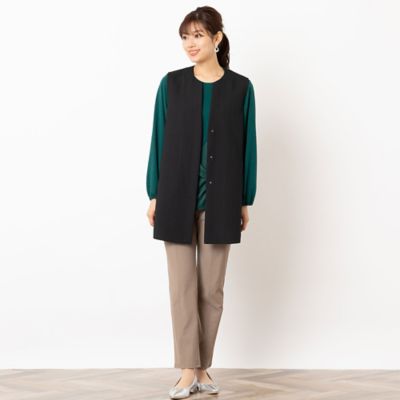 刺繍入りパフスリーブカットソー（１２１２６４０１）