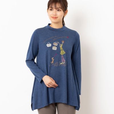 【在庫あり/即出荷可】 Lobin刺繍 フレアチュニック（12126422） | LOBJIE トップス