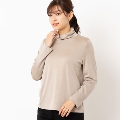 コスメプラス　ねじりハイネックカットソー（１２１２６４４１）