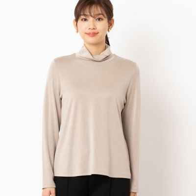 コスメプラス　ねじりハイネックカットソー（１２１２６４４１）
