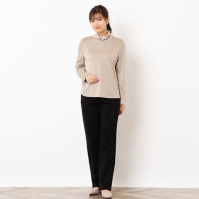 コスメプラス　ねじりハイネックカットソー（１２１２６４４１）