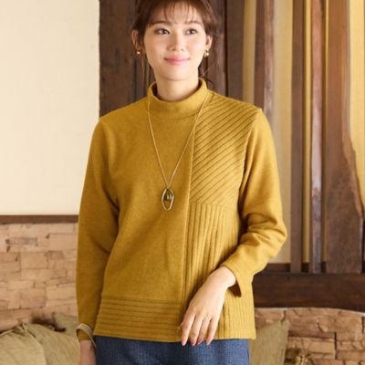 LOBJIE (Women)/ロブジェ ソフト起毛プルオーバー(12126472) キイロ トップス【三越伊勢丹/公式】