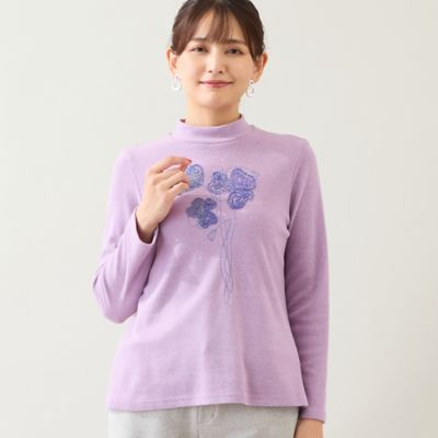 E9014◾️レオナール　シルク混　総柄カットソー E9014◾️レオナール シルク混 総柄カットソー