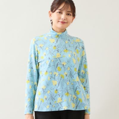 洗える・日本製】花柄起毛カットソー（12126532） | LOBJIE