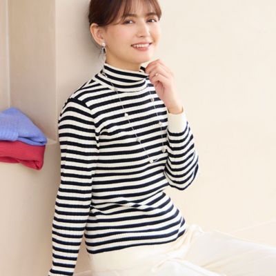 ＜LOBJIE (Women)＞リブセーター（１２１３６５０２）