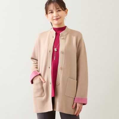 LOBJIE (Women)/ロブジェ ニットジャケット(12136503) ベージュ コート・ジャケット【三越伊勢丹/公式】