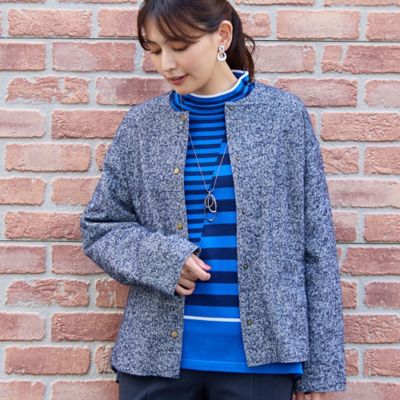 カラーボーダーセーター（12136542） | LOBJIE (Women