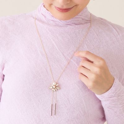 ビジューモチーフ スライドネックレス（12142601） | LOBJIE