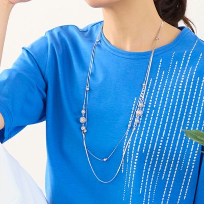 サークルモチーフ2連ネックレス（12142602） | LOBJIE (Women