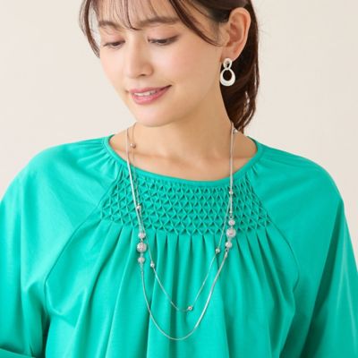 サークルモチーフ2連ネックレス（12142602） | LOBJIE (Women