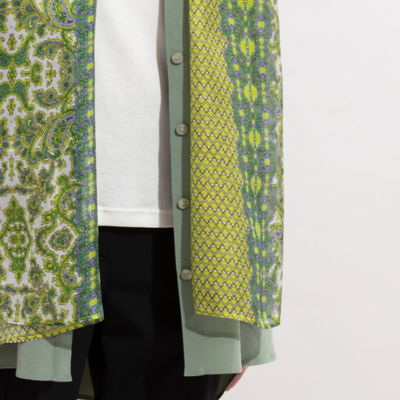 小紋柄パネルシルクストール（１２１６２３０３） | ファッション・服 