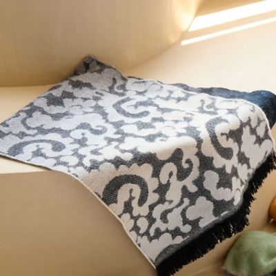 洗える・フランス製】グラデーションジャカードマフラー