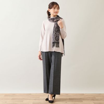 洗える・日本製】ソフトタッチ ジャカードマフラー
