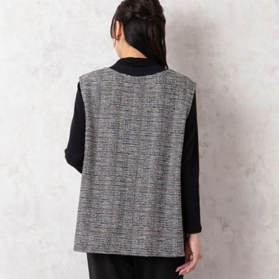 ファンシーツイード ニット ベスト ファンシーツイード ニット ベスト （ニット・セーター）｜UNITED