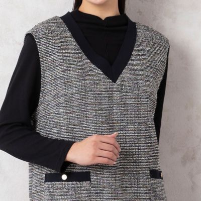 ファンシーツイード ニット ベスト ファンシーツイード ニット ベスト （ニット・セーター）｜UNITED