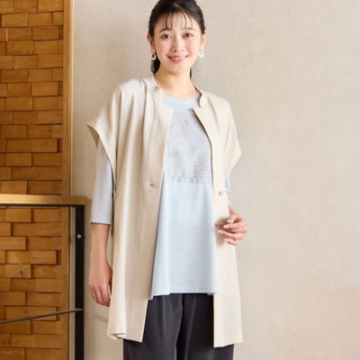 【洗える】ウエストベルトつき　ロングジレ（２１００２５１２）