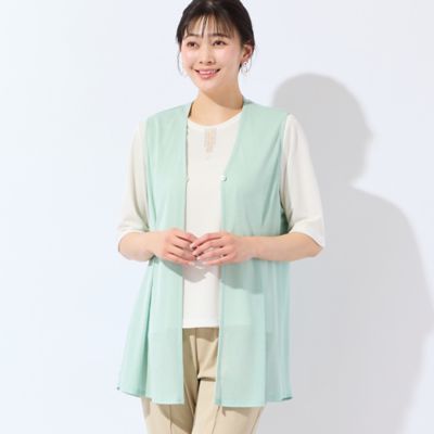 ＜MISSEL＞【洗える・Ｌ～４Ｌサイズ】メッシュジレ（２１００３６０７）