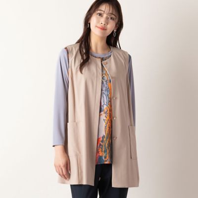 ＜MISSEL＞〔＆ＷＡＲＰ〕ノーカラーベスト（２１００５３３１）