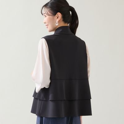 洗える】フリルデザインベスト（21005502） | MISSEL/ミゼール