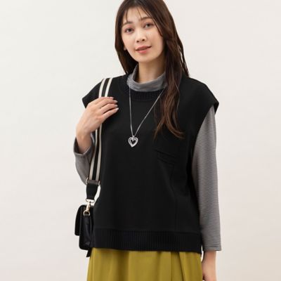＜MISSEL＞パッチワークベスト（２１００６３０２）