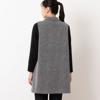 起毛ニットジャカード チュニックベスト（21006408） | MISSEL