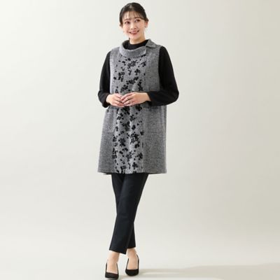 3L／4Lサイズあり】ニットジャカードジャンパースカート