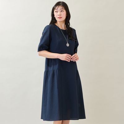 洗える・M～3Lサイズ】ティアードワンピース（21013670