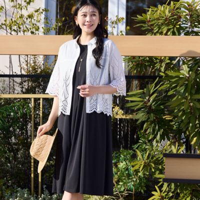 ＜MISSEL＞【洗える・イージーケア】ノースリーブ　Ａラインワンピース（２１０１４５０１）