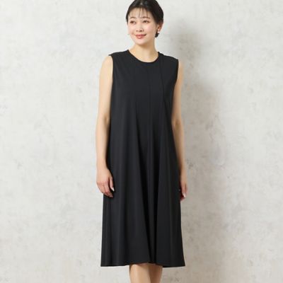 【洗える・イージーケア】ノースリーブ　Ａラインワンピース（２１０１４５０１）