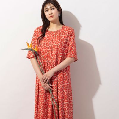 ＜MISSEL＞レーヨン麻・フラワーワンピース（２１０１５３５３）