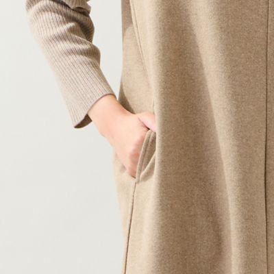 3L／4Lサイズあり】綿混ジャージー レイヤード風ワンピース