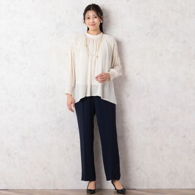 カッセンジョーゼットギャザーブラウス（21031403） | MISSEL