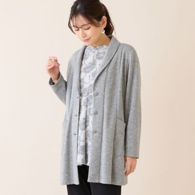 AKRIS アンサンブルニットカーディガン グレー カシミヤ シルク アクリス AKRIS アンサンブルニットカーディガン グレー カシミヤ シルク