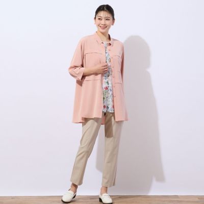 【洗える・接触冷感】Ｓｏａｌｏｎ　胸ポケット　フレアシャツ（２１０３２５０５）