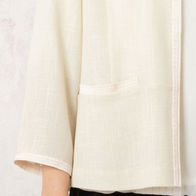 カラミ　ノーカラージャケット（２１０３２５０７）