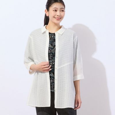 MISSEL/ミゼール 【毎年人気・洗える】ミラクルウェーブ　チュニックシャツ（２１０３３５１１）