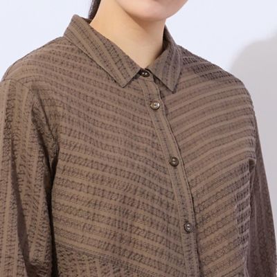 【毎年人気・洗える・綿１００％】ミラクルウェーブ　チュニックシャツ（２１０３３５１１）