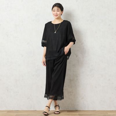 【一部店舗限定】レーヨン麻　パフスリーブブラウス（２１０３３５１２）