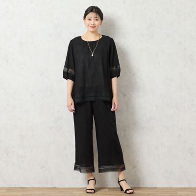 【一部店舗限定】レーヨン麻　パフスリーブブラウス（２１０３３５１２）