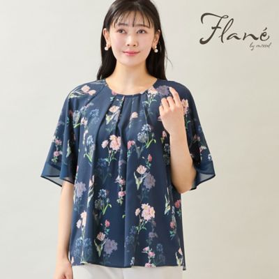 洗える】ボタニカルフラワーブラウス（21033677） | MISSEL