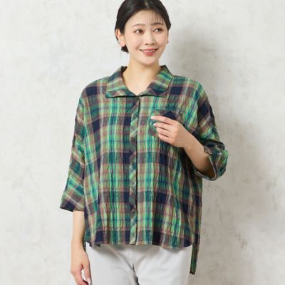 【洗える】マドラスチェックシャツ（２１０３４５０４）