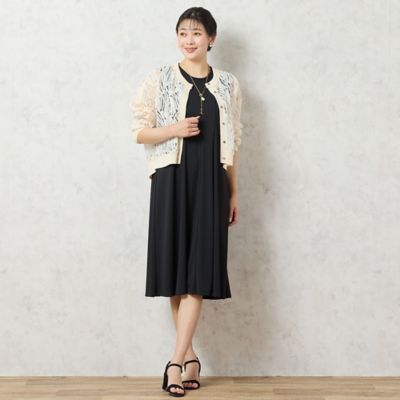 【洗える・限定カラーあり】テープ刺繍シアーカーディガン（２１０３４５１３）
