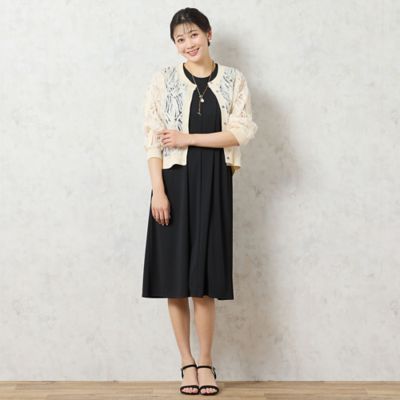 【洗える・限定カラーあり】テープ刺繍シアーカーディガン（２１０３４５１３）