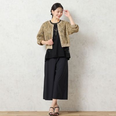 【洗える・限定カラーあり】テープ刺繍シアーカーディガン（２１０３４５１３）
