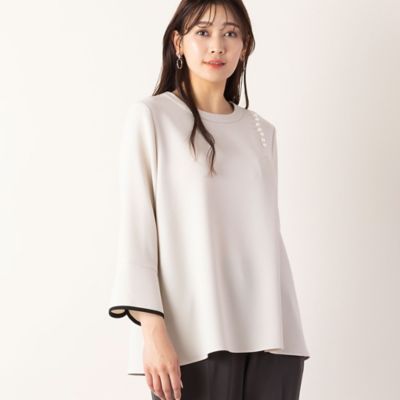 ＜MISSEL＞パールモチーフブラウス（２１０３５３２３）